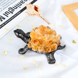 Bán buôn tự làm tinh thể tự nhiên cụm đèn <span class=keywords><strong>Citrine</strong></span> ánh sáng rùa thạch anh tím đèn - Product Image 2