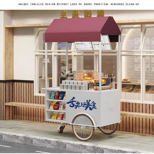 Chariot de présentation de snacks en fer de qualité supérieure, personnalisé, promotionnel, style rétro, type food truck - Product Image 5