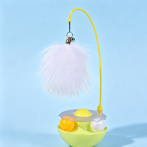Entretenimiento para Gatos: Juguete 3 <span class=keywords><strong>en</strong></span> 1 <span class=keywords><strong>con</strong></span> Varita de Plumas, Bola de Hierba Gatera y Bola <span class=keywords><strong>con</strong></span> Campana para Diversión Prolongada - Product Image 1