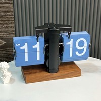 Horloge à retournement numérique automatique Horloge de bureau à retournement de page Horloge à retournement rétro