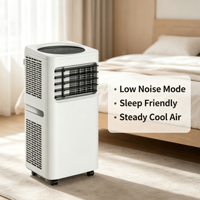 Climatiseur portable vertical mince 10000 BTU à déshumidification à froid, efficace et performant, avec arrêt automatique