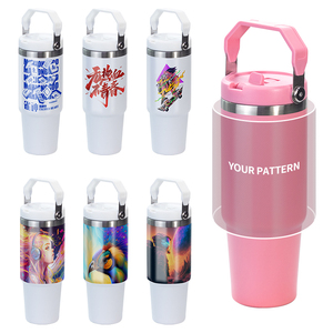 Vaso <span class=keywords><strong>de</strong></span> 30Oz y 40oz con pajita 2023, superventas, doble pared, acero inoxidable, viaje, coche, café, aislado, vasos térmicos a granel - Product Image 2