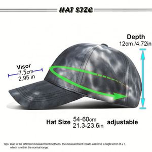 Nueva Gorra de Béisbol Tie-Dye, Gorra Snapback Teñida a la Moda para Hombres y Mujeres, Protección Solar para Exteriores - Product Image 3