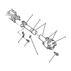 Arbre de transmission arrière Dodge Dakota 52099203 1997-1999 Pièce de rechange - Product Image 3