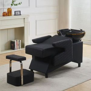 Wholesale Durable Modern Salon Shampoo <b>Bed</b> with Ceramic Basin for Hair Salons Barbershops & Beauty Centers - Product Image 4