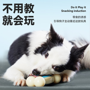 EETOYS Juguete de nailon para perros con dispensador de huesos, juguete masticable duradero para aliviar el aburrimiento y entrenamiento - Product Image 2