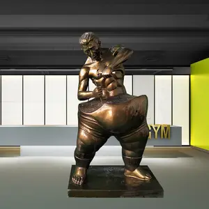 Statue de tigre noir, gymnastique à personnaliser, Sculpture musculaire, musculation