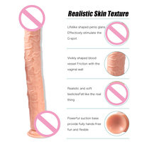 43cm Classique Pvc Gros Gode Pénis Artificiel Érotique Sex Toys Anal pour Femmes Énorme Réaliste Dong Sex Tools extra Long Gode