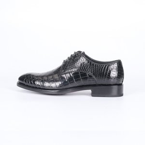 Zapatos Derby de cuero genuino estilo británico para hombre – Zapatos formales de vestir con cordones y forro transpirable - Product Image 1