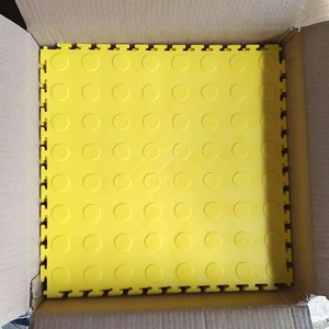 PVC Industrial <b>Floor</b> <b>Mat</b> 40x40x0.7cm <b>Interlocking</b> Textured Wear Resistant Indoor Use Square Design - Product Image 2