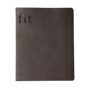 2025 rastreador diario de fitness personalizado cuaderno de cuero sintético marrón planificador diario libros de ejercicio organizador de salud - Product Image 1