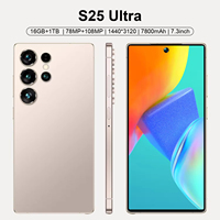 Teléfono Móvil Inteligente S25 Ultra Original al por Mayor con Sistema Android 15, 16G+1TB, Desbloqueado, S-Pen, 5G WIFI, 108MP, Compatible con Francés y Español