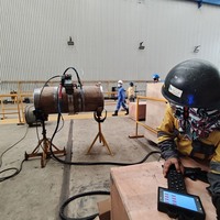 Mesin Las Pipa Orbital FYID-Feiyide FXM-G219 yang Dipasang di Rel untuk rehabilitasi pipa jaringan pemanas perkotaan untuk Pengelasan Lingkar Pipa Tetap