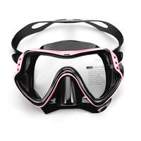 Masque de plongée à lentille unique Équipement de plongée professionnel pour adultes Masque de plongée en silicone