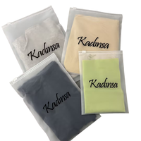 Sac en plastique personnalisé Zhongsheng, résistant à l'humidité, imprimé PET+VMPET+PE, pour emballage de t-shirts/vêtements, avec fermeture à glissière, impression en gravure