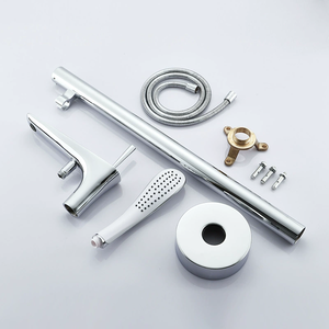 Robinet <span class=keywords><strong>de</strong></span> baignoire sur pied en laiton Robinet d'<span class=keywords><strong>eau</strong></span> chaude et froide Robinet en <span class=keywords><strong>bois</strong></span> Robinet <span class=keywords><strong>de</strong></span> douche vertical pour baignoire - Product Image 3