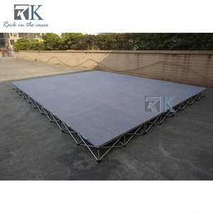 เวทียกพื้นอะลูมิเนียมแบบประกอบเร็ว พร้อมพื้นปูพรม ลดราคา - Product Image 2