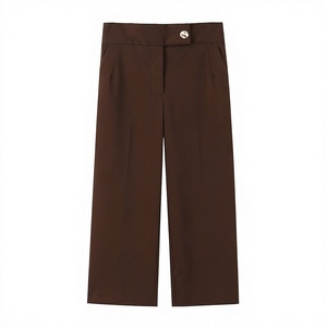 TAOP&ZA 2026 Spring/<b>Summer</b> Fashion New Arrivals Breathable Print Versatile Women's Casual High-Waisted Straight Leg <b>Trousers</b> - Product Image 2