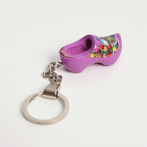 Llavero de Zueco Holandés de Madera, Colorido y Pintado, Recuerdo de Holanda, Mini Llavero de Zapato de Madera para Regalo de Viaje, Decoración Diaria - Product Image 5