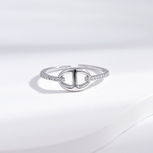 custom plata 925 <b>sterling</b> <b>Silver</b> Minimalist Yellow Gold Plated <b>ring</b> Ball Shape <b>Adjustable</b> Everyday Wear <b>adjustable</b> finger <b>rings</b> - Product Image 4
