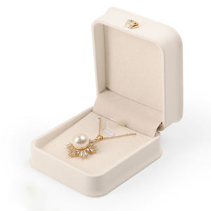 Scatola per Gioielli JINSKY di Lusso in Pelle PU Fatta a Mano, Elegante e Moderna, con Coperchio Personalizzabile nel Colore e Logo, per <span class=keywords><strong>Collane</strong></span> - Product Image 6