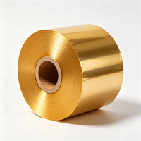 Ruban de transfert thermique doré Haoxuan 110 mm x 300 m, ruban d'encre métallique pour étiquettes de qualité supérieure, emballage et impression décorative