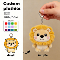 Mini distributeur automatique de jouets en peluche personnalisés, machine à griffes pour poupées, jouets en peluche avec porte-clés