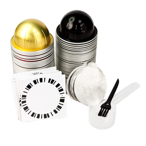 50pcs Refillable Espresso Pods Tương thích với Nespresso vertuoline Máy tái sử dụng viên nang cà phê Refill Kit - Product Image 1