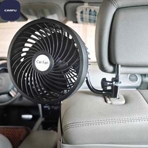 Ventilador Universal para Reposacabezas de Coche, 2 Velocidades Ajustables, 360° Ventilador Giratorio de Refrigeración para Asiento Trasero, para Bebés y Mascotas, para SUV, Camioneta, Camión, con Conector USB - Product Image 1