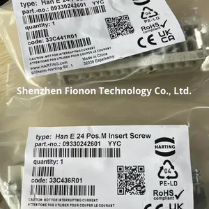 Harting Heavy Duty nối nam cắm màu xám 24 + mặt đất 09330242601 Sản xuất tại Trung Quốc - Product Image 3