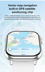 Montre intelligente GPS DT M2 Téléchargements <span class=keywords><strong>APP</strong></span> Écran AMOLED 1.85 pouces Montre dynamique Visage BT Appel Surveillance de la fréquence cardiaque Montre intelligente sportive - Product Image 4