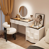 Coiffeuse de style simple la plus vendue pour le maquillage – Coiffeuse princesse moderne et épurée
