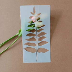 Nouveau design en feuille de palmier, <span class=keywords><strong>peinture</strong></span> en aérosol pour meubles en Mylar de 10 mil, pochoirs en plastique personnalisés pour la <span class=keywords><strong>peinture</strong></span> murale - Product Image 2