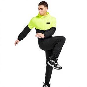 Custom Unisex <b>Nylon</b> Tracksuit and <b>Jogger</b> Set Baggy Polyester Zip up Tracksuit Sport Men Jackets <b>Nylon</b> Windbreaker Tracksuit - Product Image 1