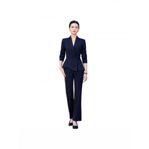 Women's Professional Long Sleeve Suit Jacket Slim Fit Anti Wrinkle Business Suits For Work Uniforms - Product Image 5