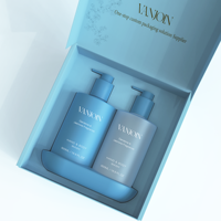 Flacon de gel capillaire cosmétique de luxe 300 ml 500 ml avec pompe dorée, emballage pour shampoing, lotion, après-shampoing, OEM et boîte