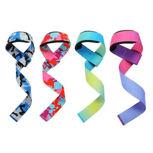 fitness printed lifting straps deadlift wrist straps pull-up weight training grip hard pull wristband gym straps lifting wrist