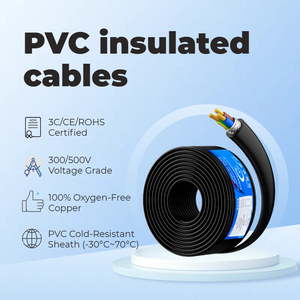 كابل منزلي مرن h05vf/من كلوريد البولي فينيل والنحاس المحاصر للإضاءة والمقابس الكهربائية - Product Image 4