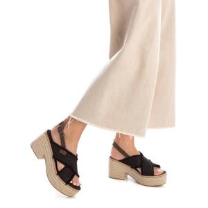 Sandalias de Tacón para Mujer Refresh, Negras 171596, Estilo Plataforma Espadrille - Product Image 4