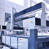 Machine de découpe au jet d'eau CNC 5 axes avec pompe et moteur pour pierre, carrelage céramique, marbre, verre - Haute précision, sur mesure
