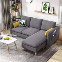 Индивидуальная ткань, хлопковые секционные диваны, мебель для гостиной, диван, L диван, набор дизайнов