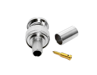 Connecteur mâle BNC à sertir pour caméras de vidéosurveillance, audio, LMR200, RG58, LMR195, RG223, RG400, RG142, ALMR240, ALMR-240, RG59, H155 – Connecteurs RF