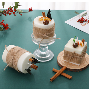 Candele Profumate Artigianali al 100% con Fiori Secchi <span class=keywords><strong>e</strong></span> Frutta, Etichetta Privata di Lusso, Decorazione Natalizia per la Casa - Product Image 1