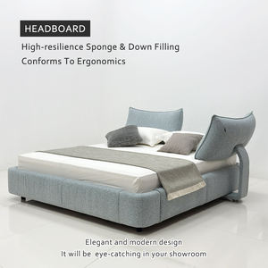 Cama tapizada de cabecero ajustable de nuevo diseño 2025 | Lujo ergonómico y comodidad personalizada - Product Image 6