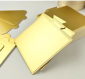 Outils pour gâteaux, base de gâteau mousse, papier doré, 100 pièces/paquet, carton pour gâteau, pâtisserie occidentale, dessert - Product Image 6