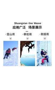 <span class=keywords><strong>Corde</strong></span> d'<span class=keywords><strong>escalade</strong></span> professionnelle <span class=keywords><strong>Corde</strong></span> d'évasion pour la randonnée le camping Haute résistance Nylon - Product Image 6