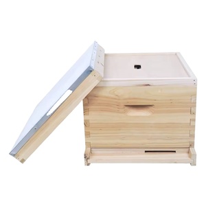 New Langstroth 10 Frame Starter Beehive Kit with Wooden Frames and Plastic <b>Foundation</b> Sheets (China Fir) - Product Image 4