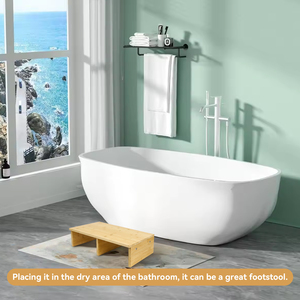 GL phòng tắm phòng ngủ tre có thể điều chỉnh ngồi xổm đi tiểu nhà vệ sinh Phân đặt - Product Image 3