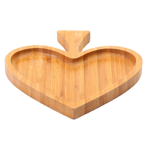 Planche à fromage classique moderne en forme <span class=keywords><strong>de</strong></span> cœur en bambou assiette <span class=keywords><strong>de</strong></span> service en bois poli pour la maison lave-vaisselle pour la nourriture <span class=keywords><strong>de</strong></span> bébé pour les fêtes - Product Image 2