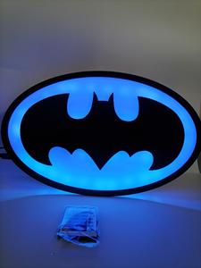 Lámpara Decorativa <span class=keywords><strong>de</strong></span> 40 CM para el Hogar, Luz Nocturna Colorida <span class=keywords><strong>de</strong></span> la <span class=keywords><strong>Liga</strong></span> <span class=keywords><strong>de</strong></span> la Justicia, Batman, Luz LED Ambiental <span class=keywords><strong>de</strong></span> Pared con Control Remoto - Product Image 2